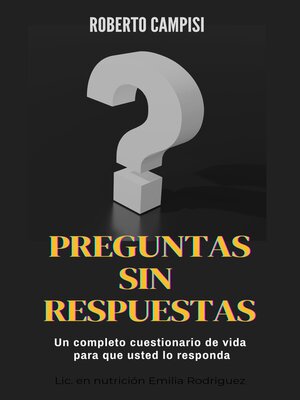 cover image of Preguntas sin Respuestas